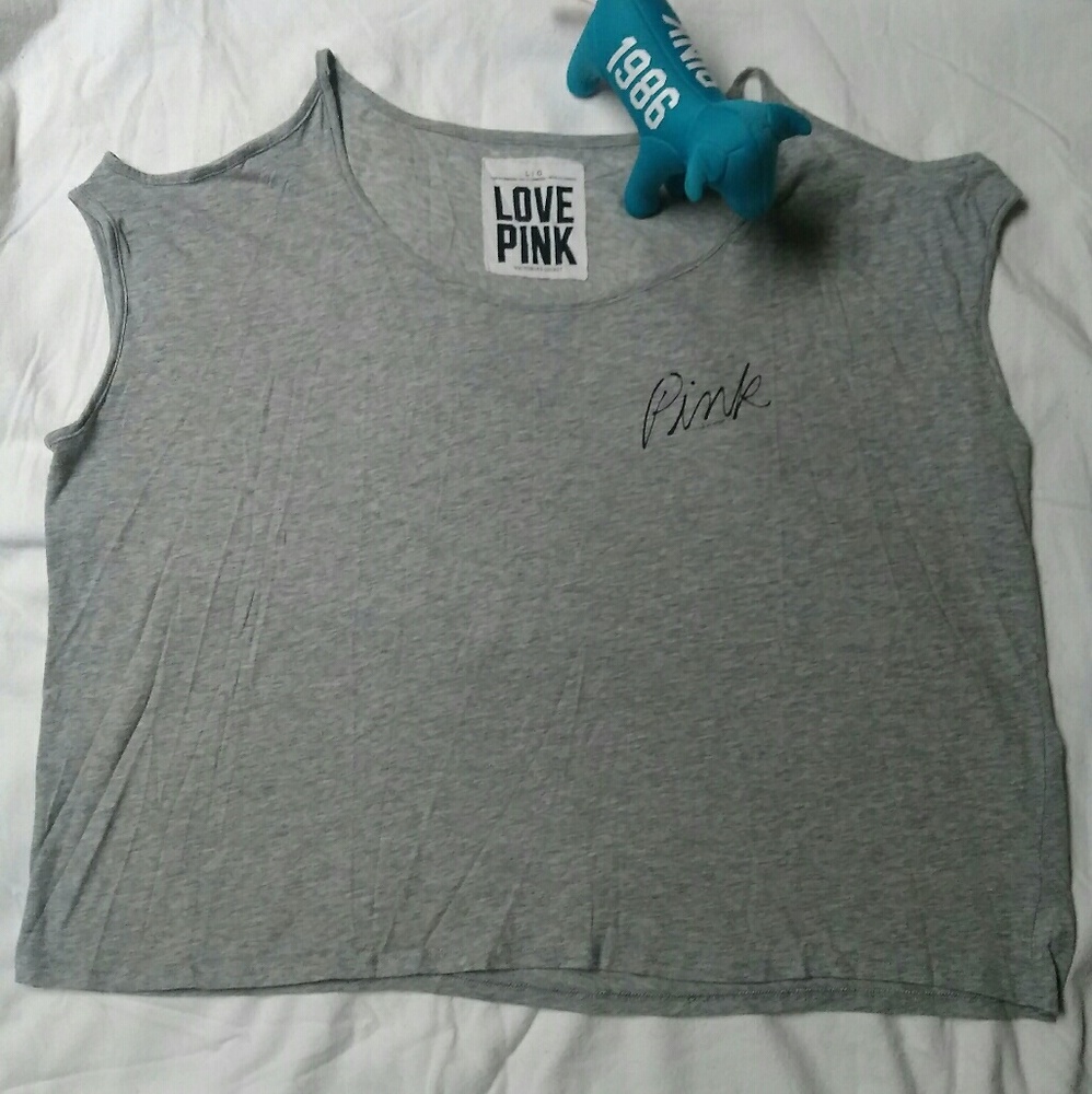 Victoria Secret Pink Cold Shoulder Tee